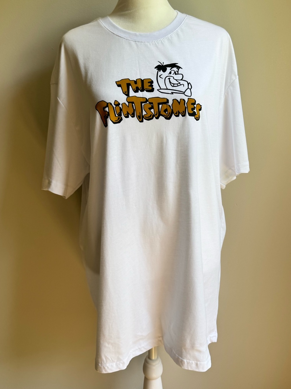 Flintstones T-Shirt White Size Large NWT Cotton Collectible